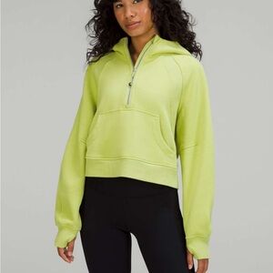 Lululemon oversized cropped scuba Hoodie in wasabi‎